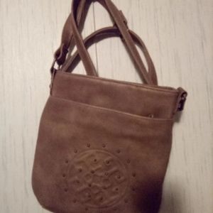 Brown cross body purse
